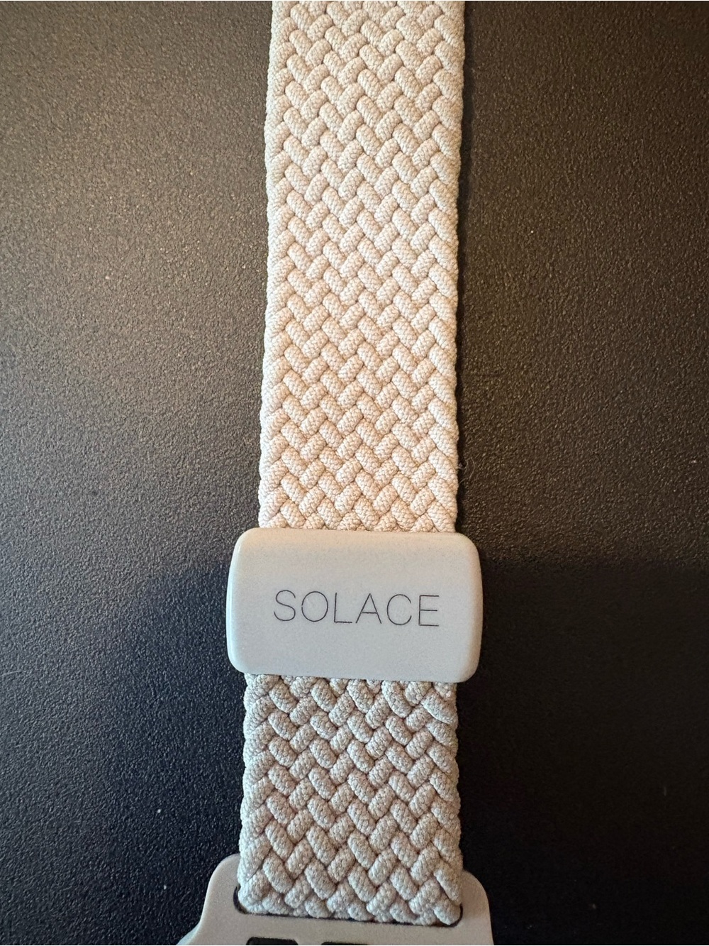 SOLACE Braided Elastic Belt in Light Grey